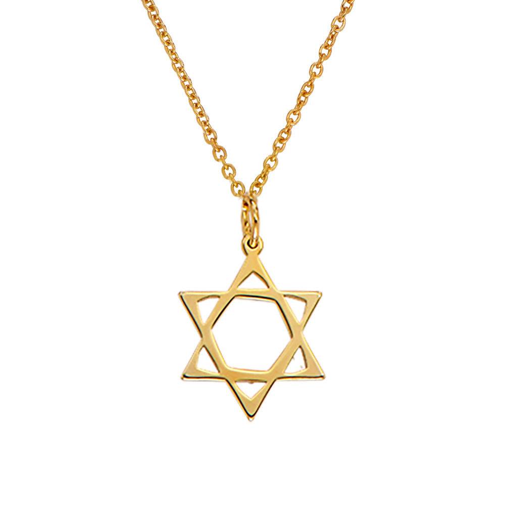 Classic Star Of David Necklace in 18K Gold Plating-1 product photo