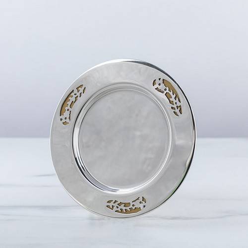 Cut-Out Floral Design Kiddush Cup by Bier Judaica-6 product photo