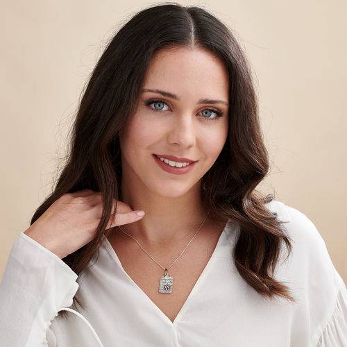 Jerusalem Necklace with Cut Out Chai-2 Jerusalem Necklace with Cut Out Chai-2 product photo