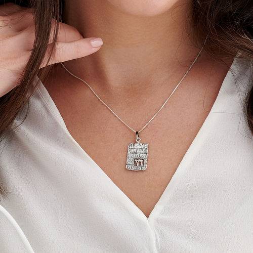 Jerusalem Necklace with Cut Out Chai-3 Jerusalem Necklace with Cut Out Chai-3 product photo