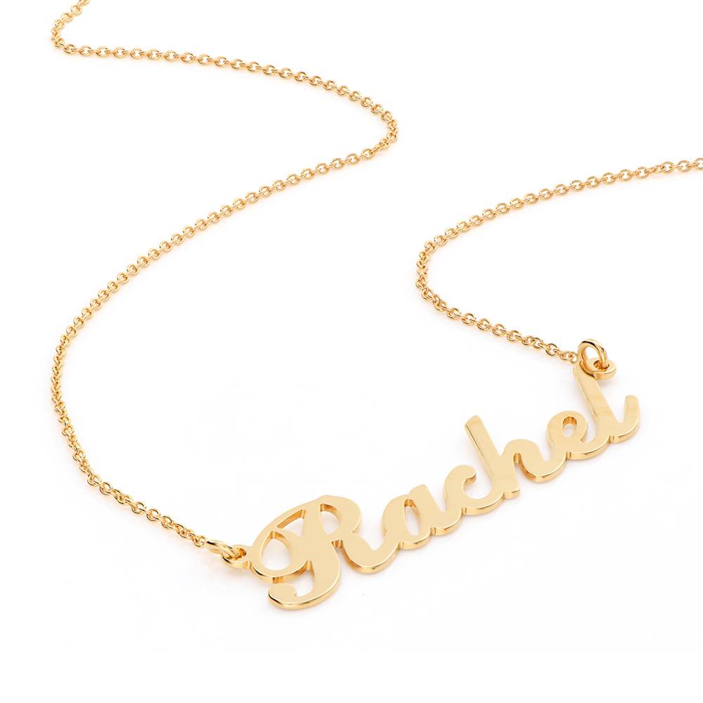 Classic English Name Necklace in 14K Solid Yellow Gold-2 product photo