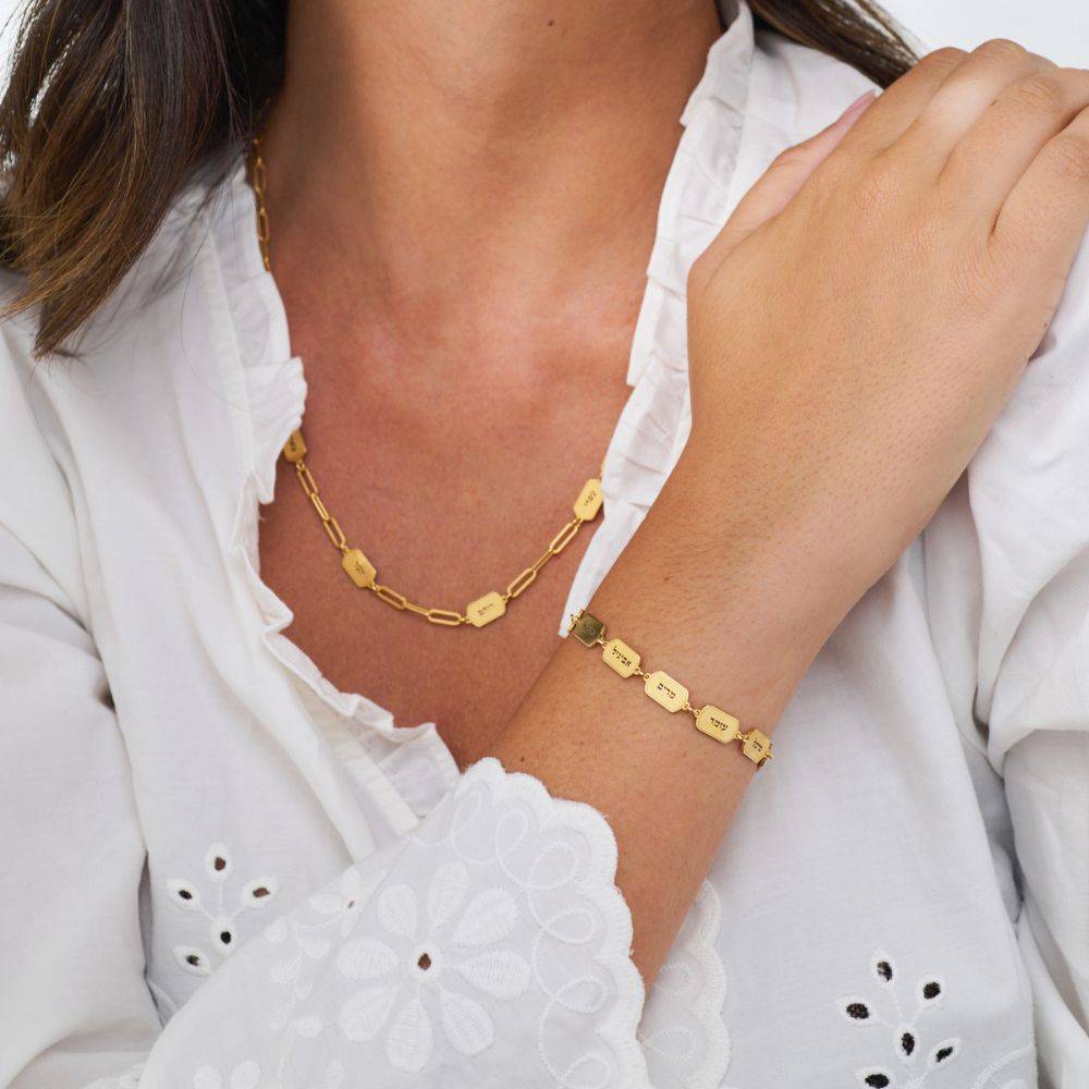 10 Names Eternal Bracelet in Gold Vermeil-5 product photo