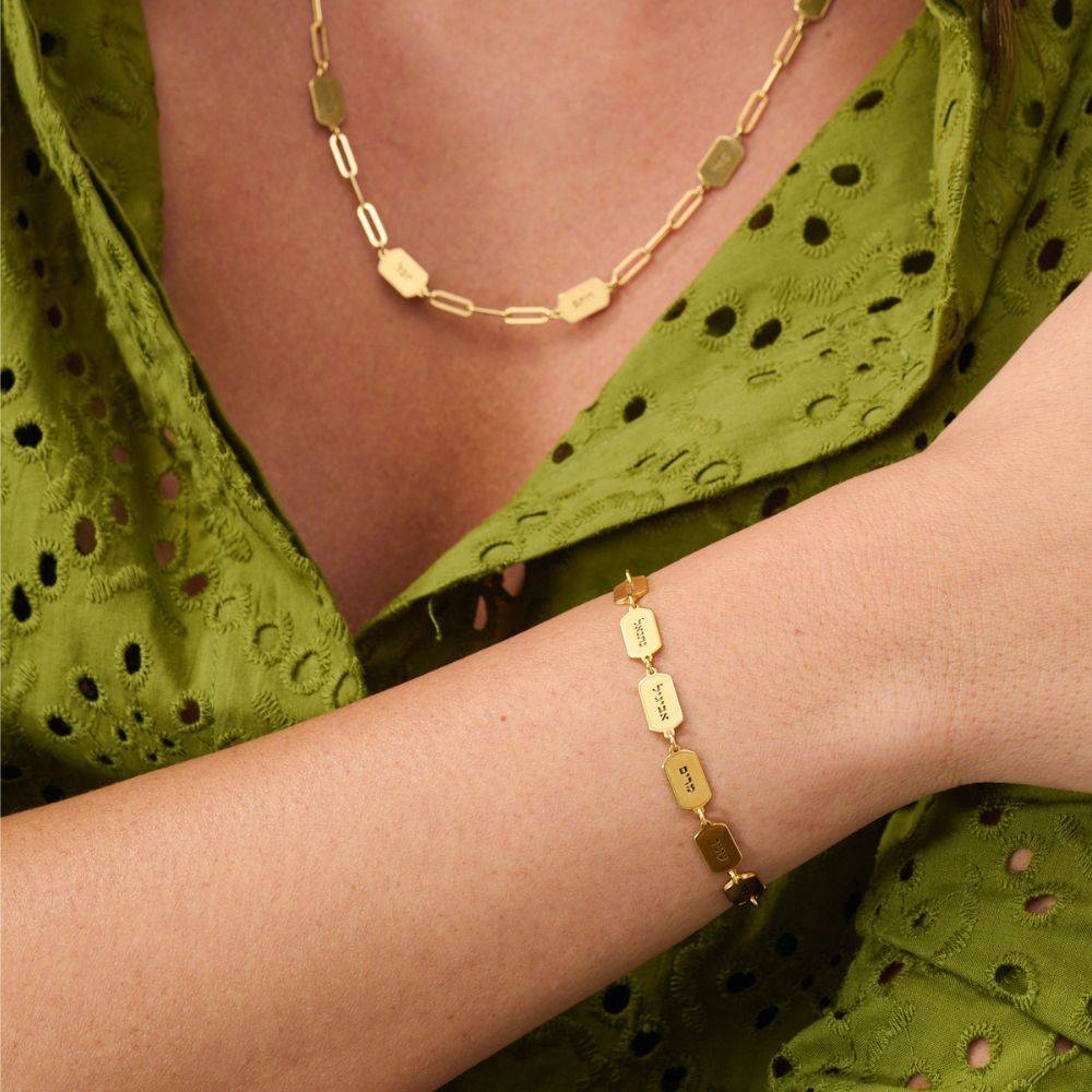 10 Names Eternal Bracelet in Gold Vermeil-4 product photo