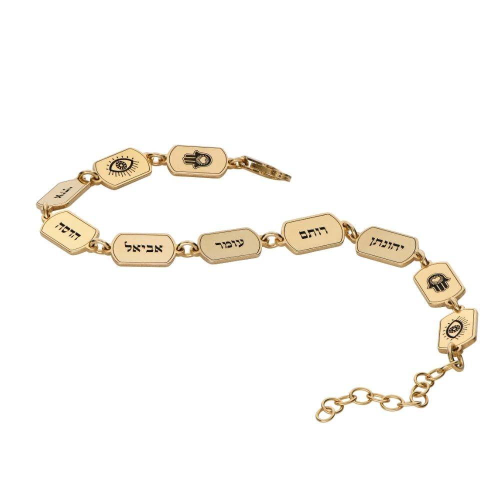 10 Names Eternal Bracelet in Gold Vermeil-3 product photo