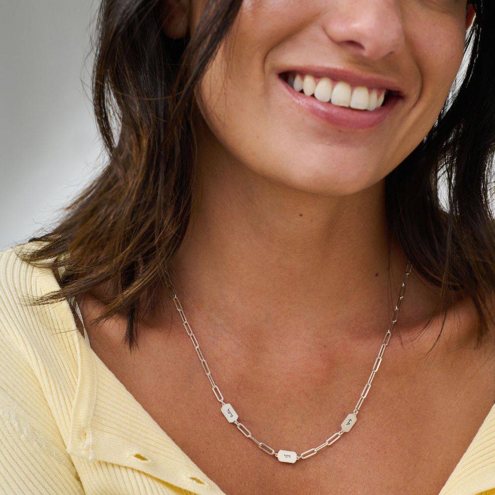 Eternal Name Link Necklace in Sterling Silver-3 Eternal Name Link Necklace in Sterling Silver-3 product photo