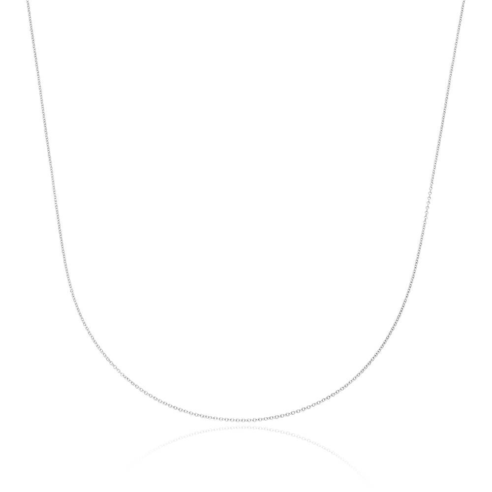 Cable Closed chain 10k White Gold-1 product photo