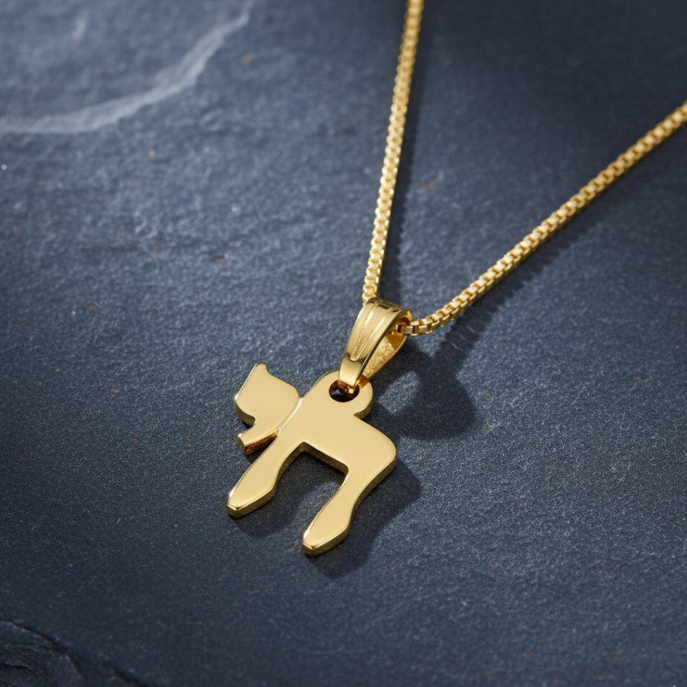 Chai Necklace with 18K Gold Plating-2 product photo