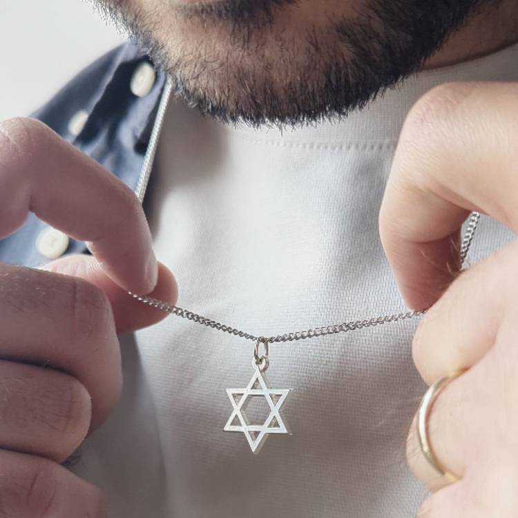 Star Of David Men’s Hexagram Necklace main image 0