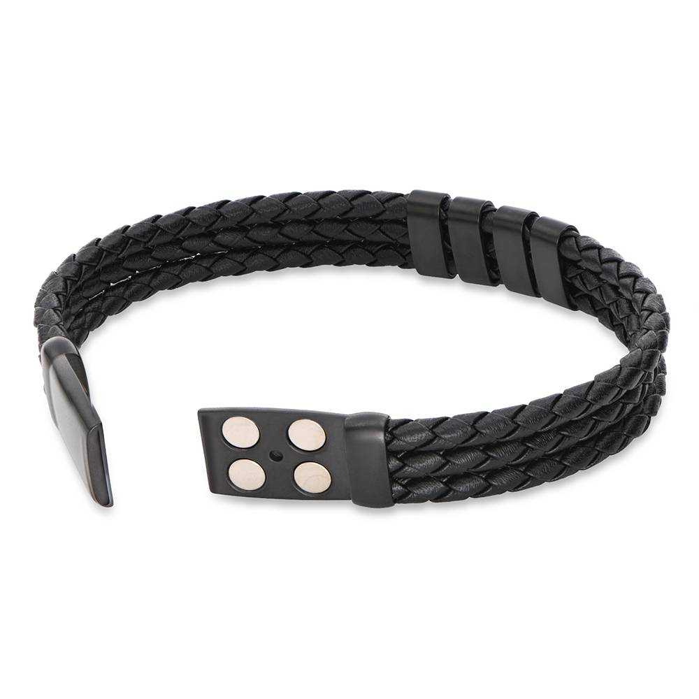 Dad's Hebrew Names Bracelet in Stainless Steel-1 product photo