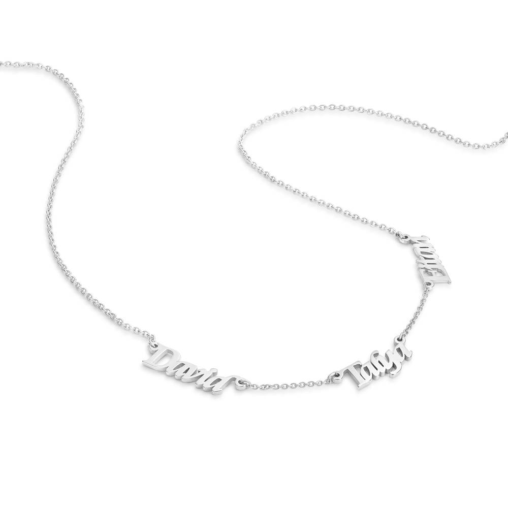 Heritage English Name Necklace in Silver-1 product photo