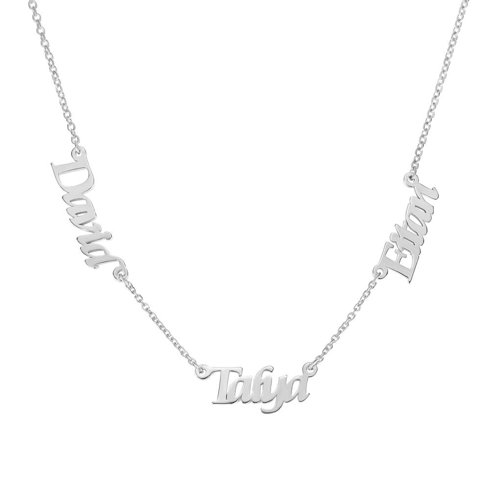 Heritage English Name Necklace in Silver-2 product photo