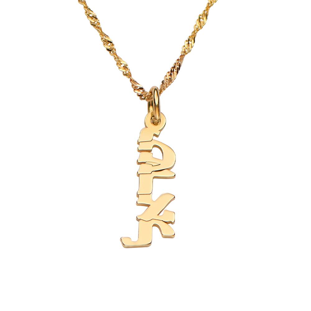 Mini Hebrew Name Drops in Gold Vermeil-2 Mini Hebrew Name Drops in Gold Vermeil-2 product photo