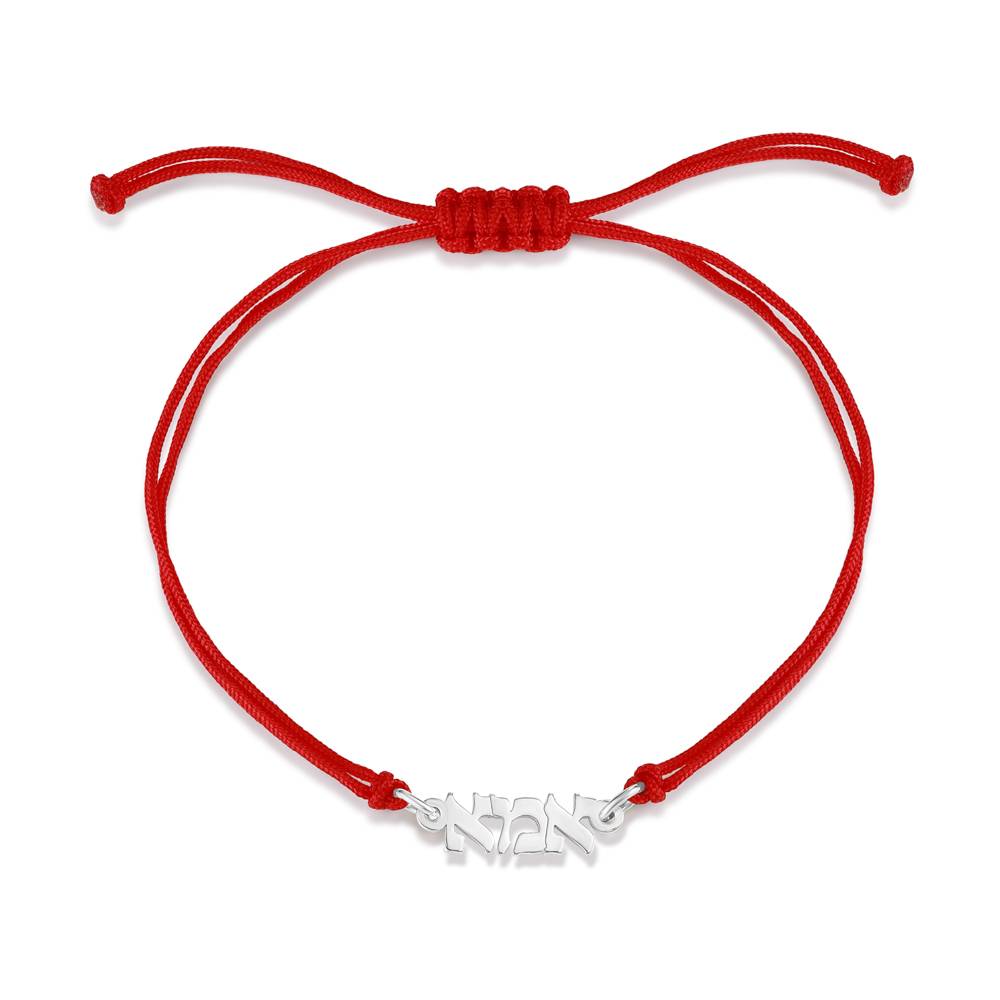 Mom String Bracelet in Sterling Silver-1 product photo