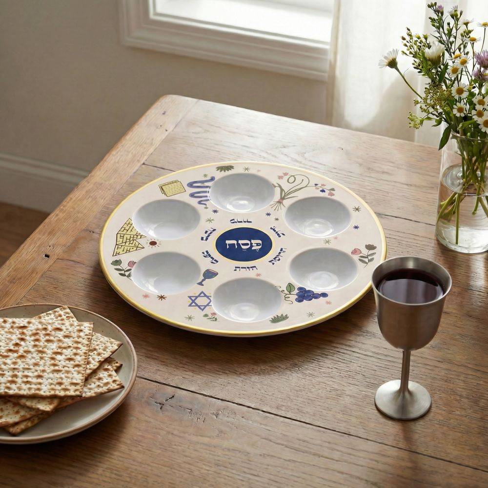 Passover Seder Plate - Festive-2 product photo