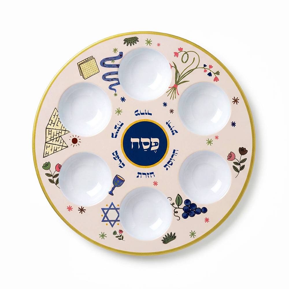 Passover Seder Plate - Festive-1 product photo