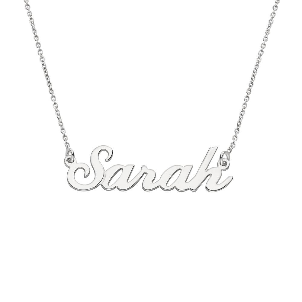 Classic English Name Necklace in Sterling Silver-1 product photo