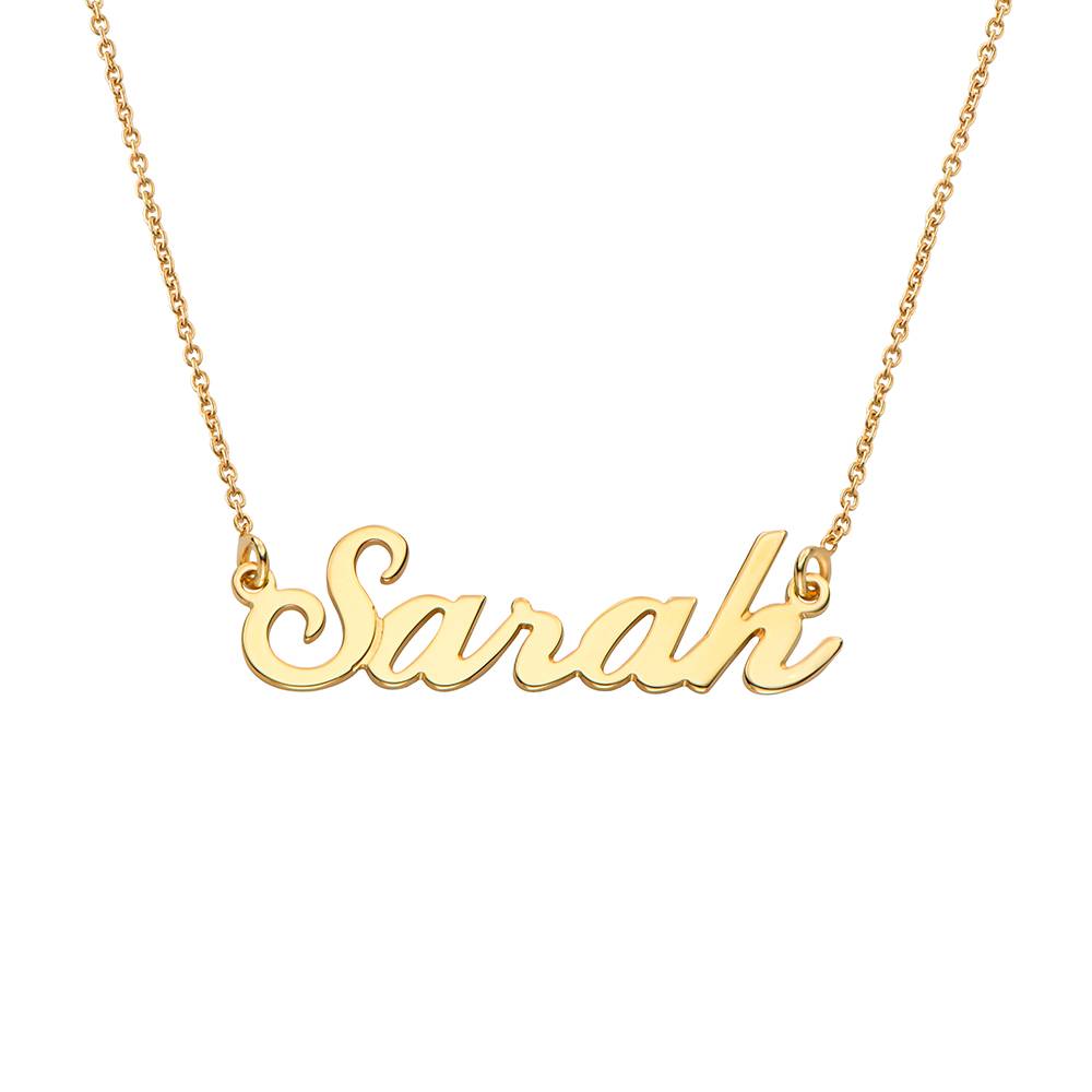 Classic English Name Necklace in Gold Vermeil-2 product photo