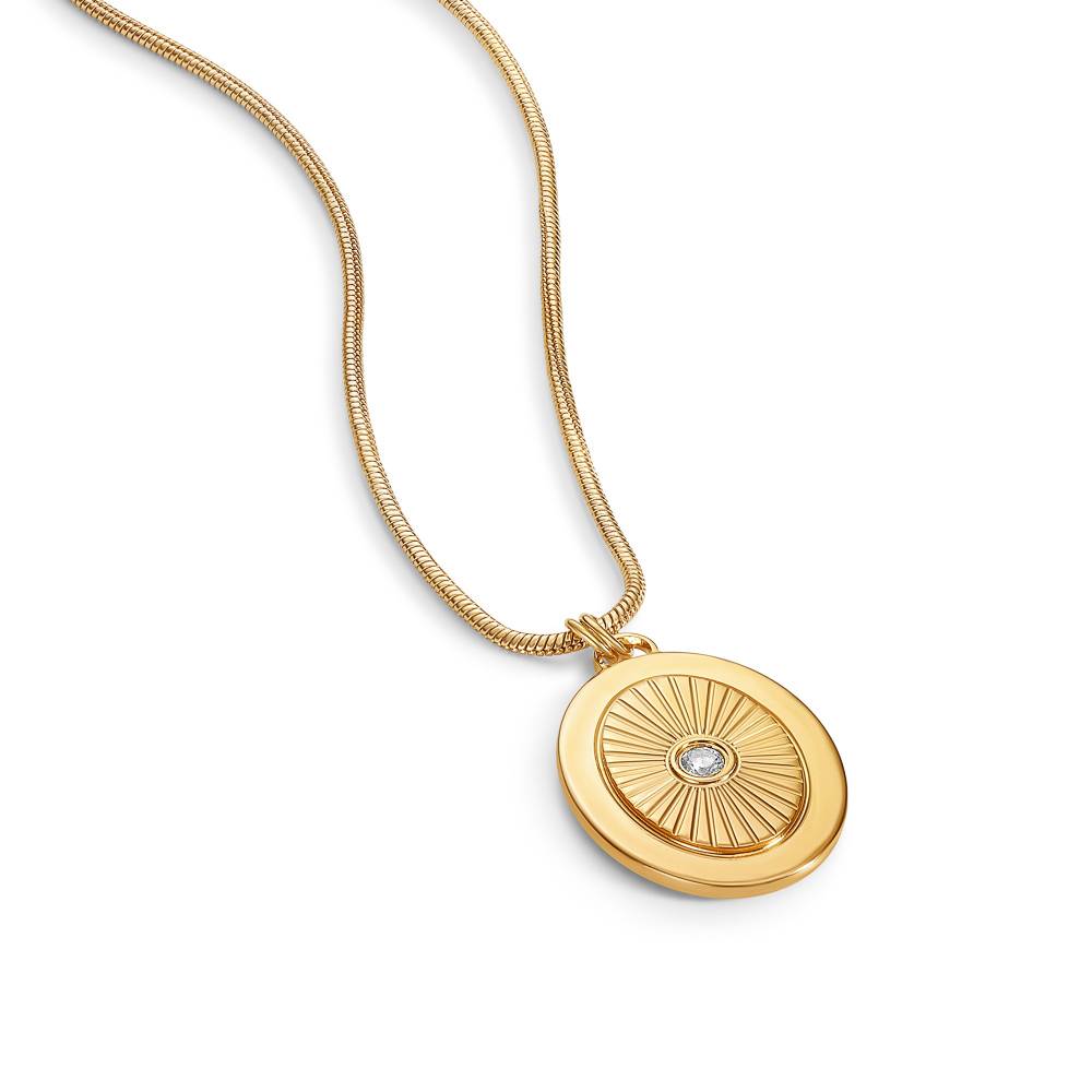 Radiant Kabbalah Pendant with Gemstone In Gold Plating-5 product photo