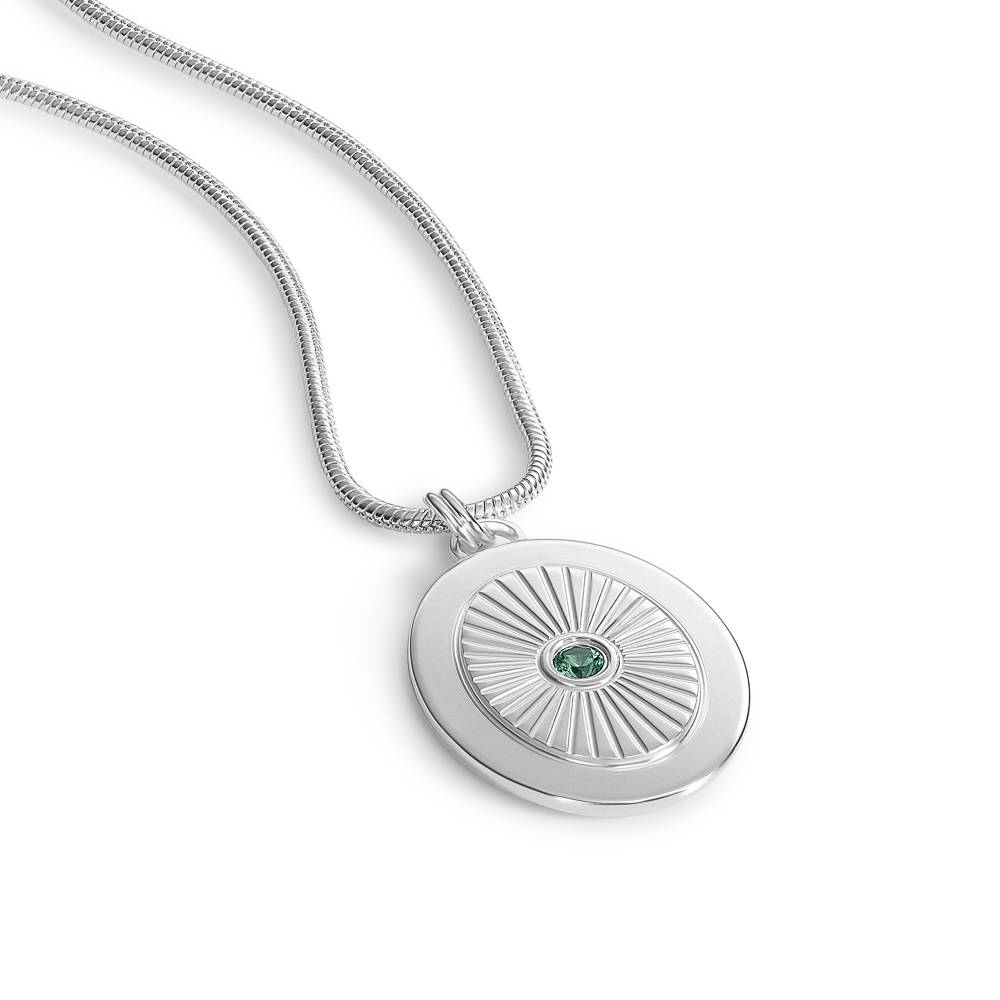 Radiant Kabbalah Pendant with Gemstone In Silver-5 product photo