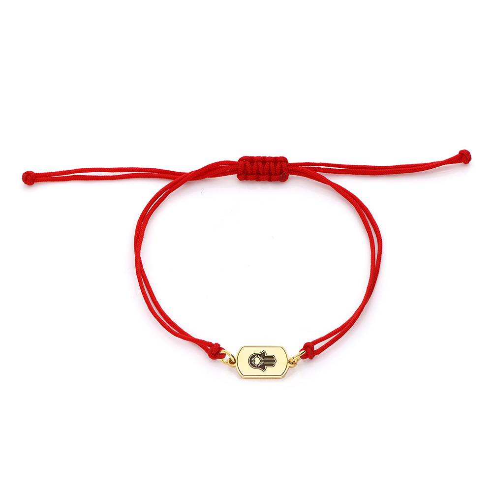 Red Cord Symbol Bracelet in 18K Gold Plating-1 Red Cord Symbol Bracelet in 18K Gold Plating-1 product photo