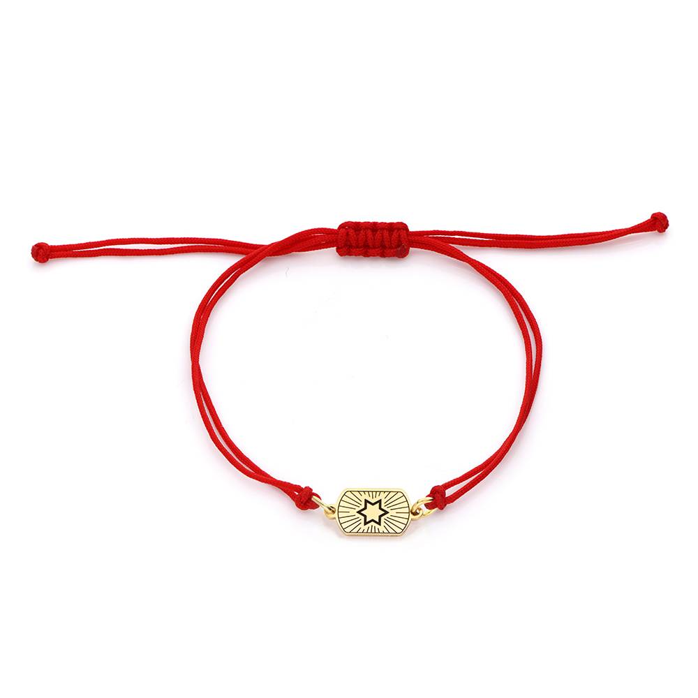 Red Cord Symbol Bracelet in 18K Gold Plating-6 Red Cord Symbol Bracelet in 18K Gold Plating-6 product photo