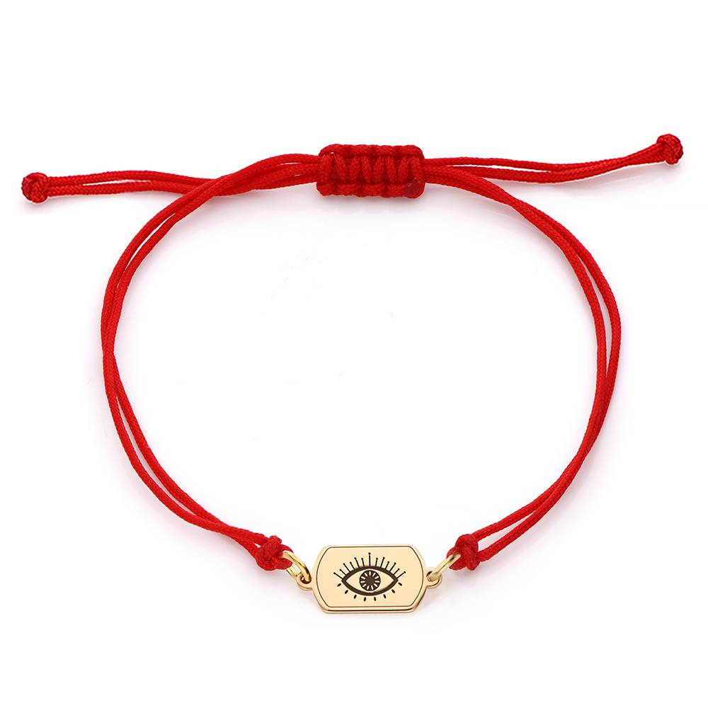Red Cord Symbol Bracelet in 18K Gold Plating-3 product photo