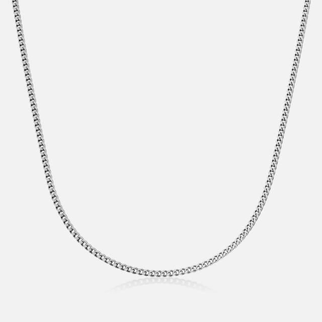 Men Panzer Chain in Silver - Israel Blessing