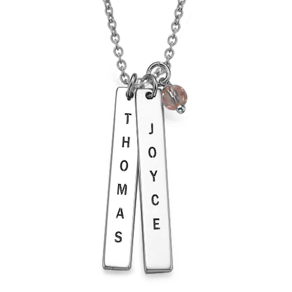 Customized Name Tag Necklace in Silver-2 Customized Name Tag Necklace in Silver-2 product photo