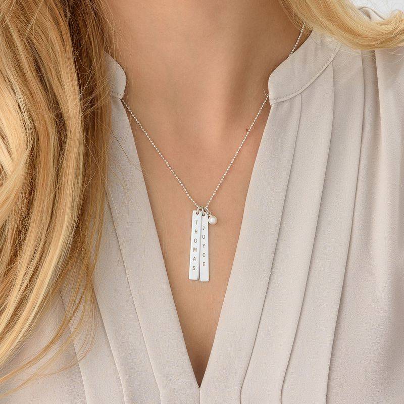 Customized Name Tag Necklace in Silver-4 Customized Name Tag Necklace in Silver-4 product photo