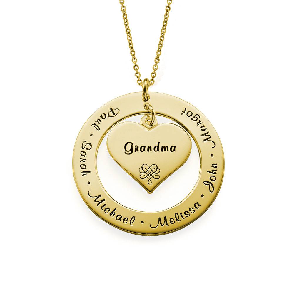Grandmother / Mother Necklace in Gold Plating-1 product photo