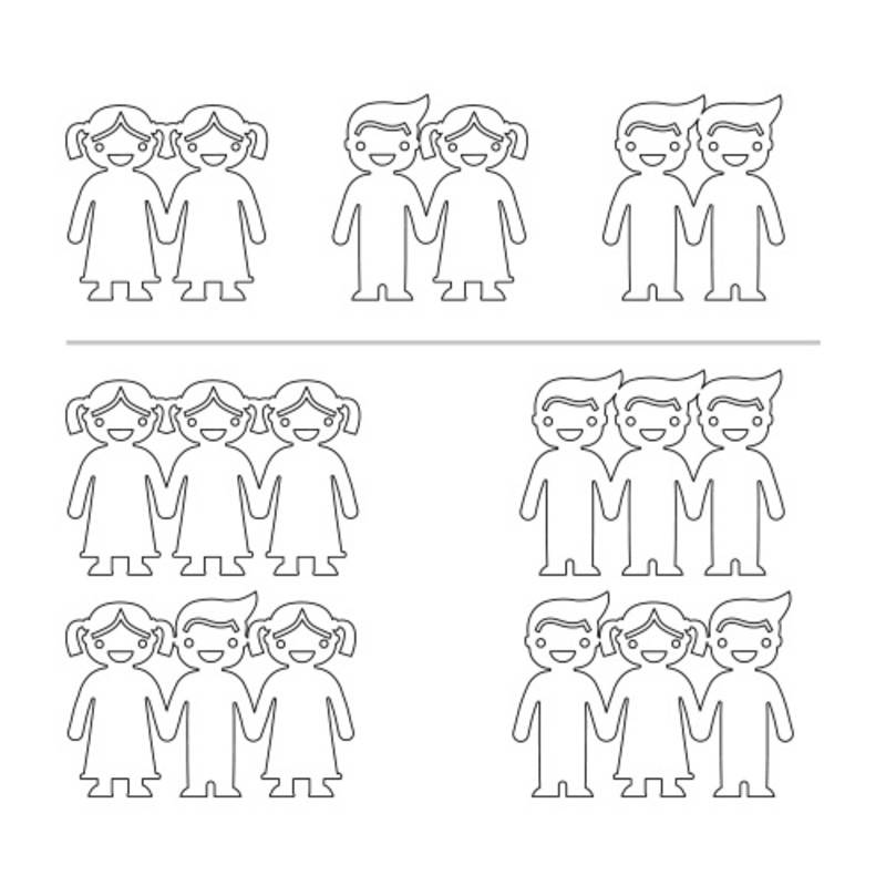 Kids Holding Hands Charms Bracelet - Gold Plated-4 product photo