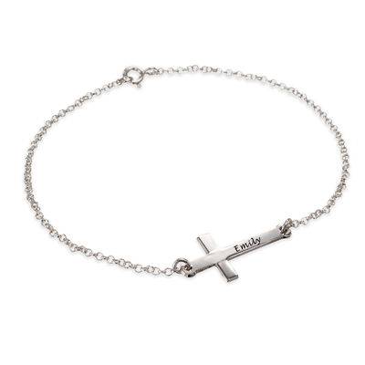 Side Cross Bracelet - Personalized-2 product photo