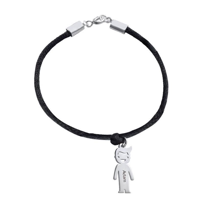 Mother’s Bracelet with Engraved Children Charms-1 product photo