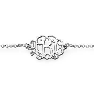 Sterling Silver Monogram Bracelet-1 product photo