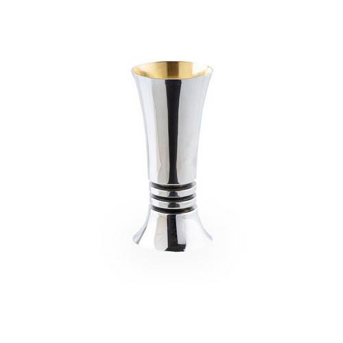 Silver and Gold Goblet Kiddush Cup by Bier Judaica-1 product photo