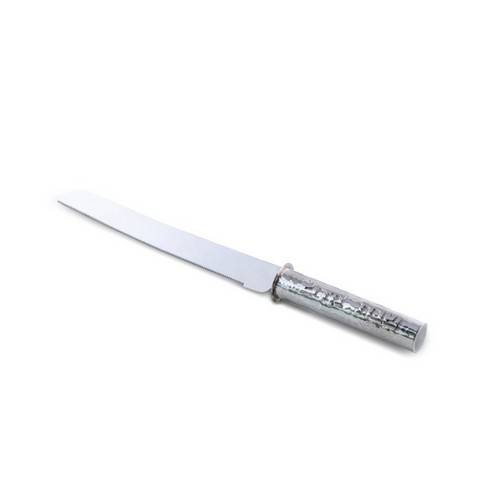 Sterling Silver Challah Knife, 'Shabbat Kodesh' lettering by Bier Judaica-4 product photo