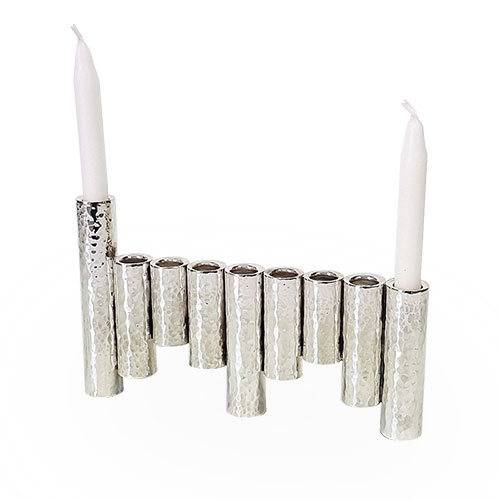 Sterling SIlver Modern Hanukkah Menorah by Bier Judaica-2 product photo