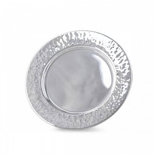 Sterling Silver Plate. Hammered Finish by Bier Judaica-1 product photo